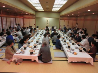 第25回門屋組親睦会（家族納涼会＆送別会＆歓迎会＆えひめ憲一5周年の決意）