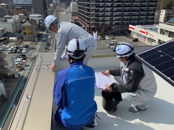 社内検査（河原学園人間環境大学松山道後キャンパス新校舎）